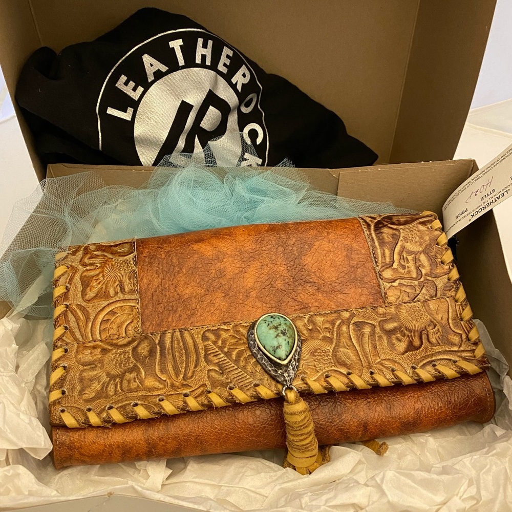 LEATHER ROCK bag NWT
